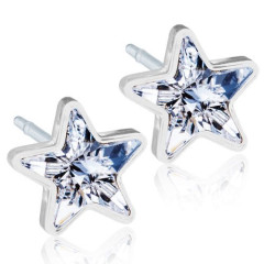 Blomdahl Uhani star crystal