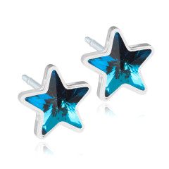 Blomdahl Uhani star aquamarine