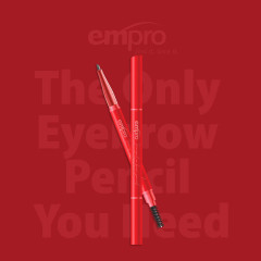 EMPRO Trikotno črtalo za obrvi E2- naravno rjava