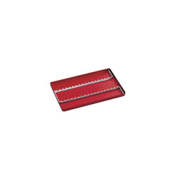 Euronda Aluminijast pladenj, perforiran, rdeč 284x183x17 mm