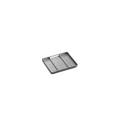 Euronda Aluminijast mini pladenj, perforiran, siv 183x140x17 mm