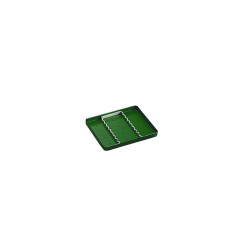 Euronda Aluminijast mini pladenj, perforiran, zelen 183x140x17 mm