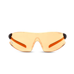 Euronda EVOLUTION očala z oranžnimi stekli, črni okvirji, L velikosti