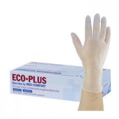 ECO-PLUS Vinil rokavice, brez smukca, bele M