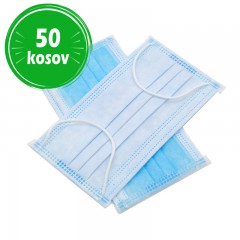 SAFELAB Higienska maska za obraz - modra 50 kosov