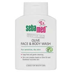 Sebamed Gel za umivanje obraza in telesa z olivnim oljem
